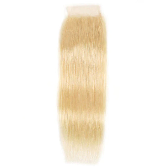 Russian Blonde Closure HD & Transparent Lace - Straight