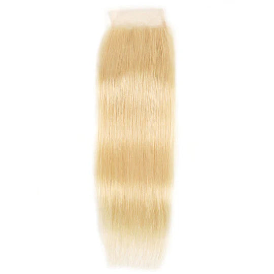 Russian Blonde Closure HD & Transparent Lace - Straight